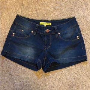 Dark Jean Shorts